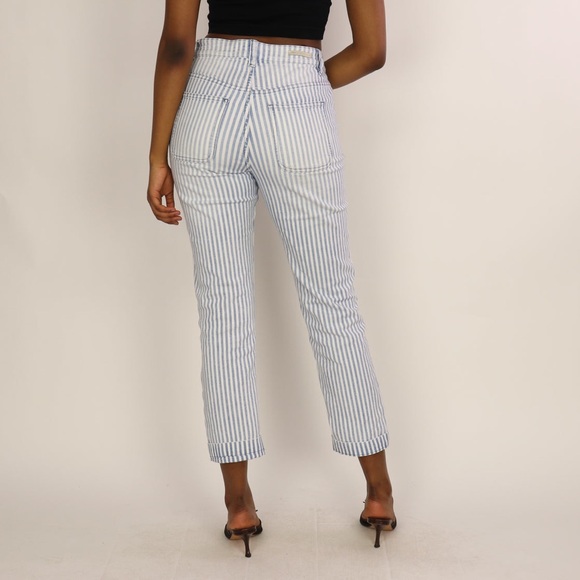 Anthropologie Pilcro Jeans/Pants size 25 Cropped Blue stripe - Picture 6 of 6
